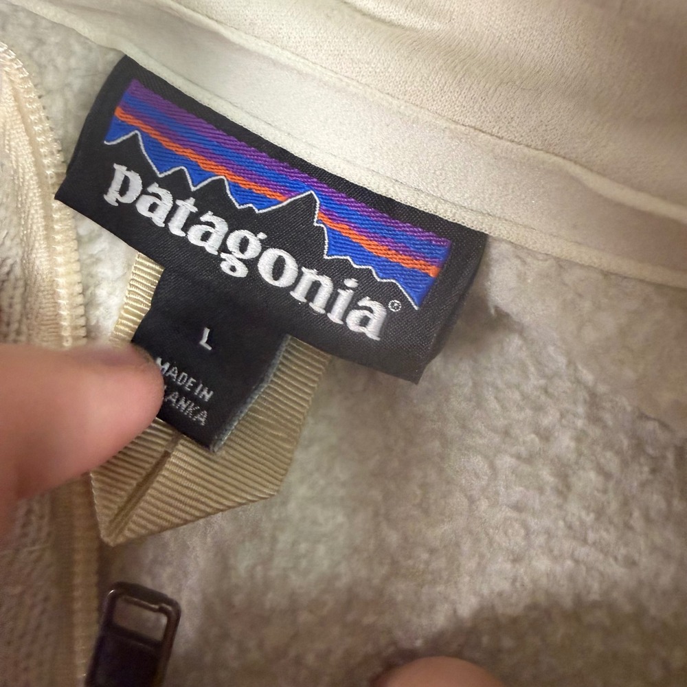 Patagonia Better Sweater Full Zip Fleece Jacket Cream Oatmeal Womens Large 25538 - Picture 3 of 4